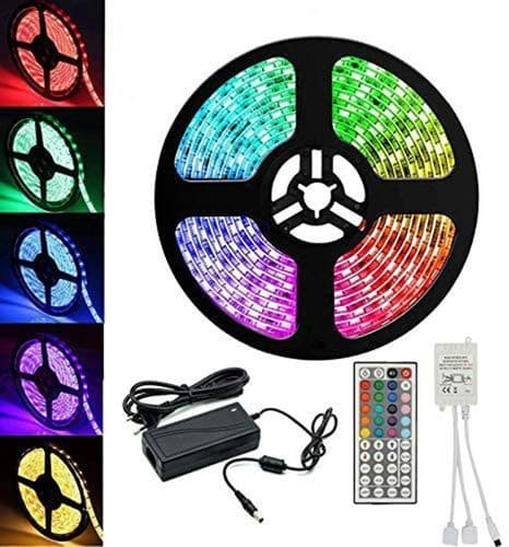 LED-stripe sett RGB stripe kit, smart RGB LED stripe lysstripe fungerer med