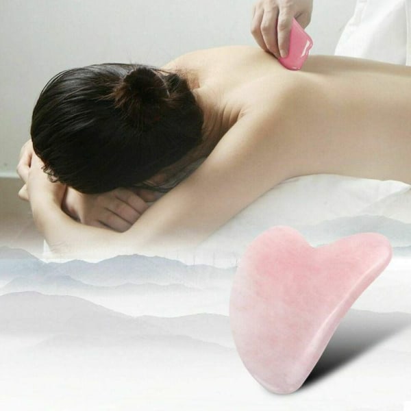 Ajcoflt Guasha Ansikts- og nakkemassasje Gua Sha-brett