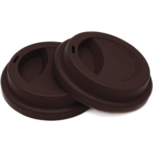 Stänksäkra drickslock - Återanvändbara kaffekopplock - 2-pack