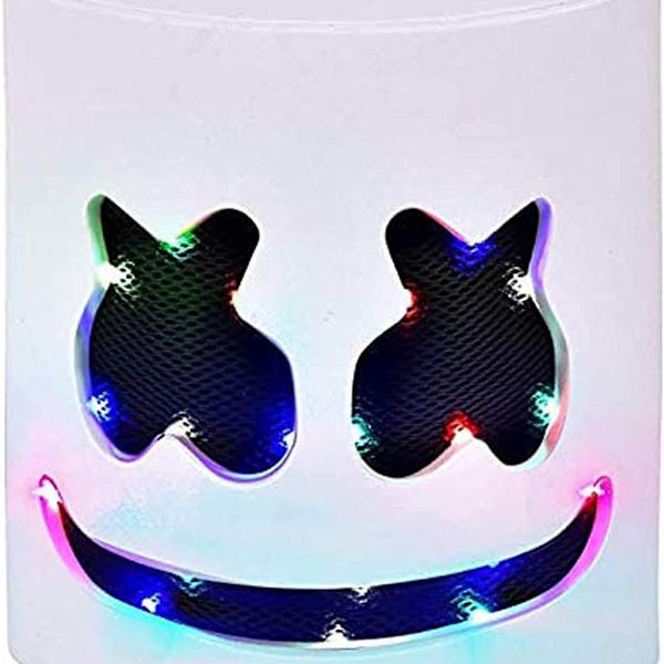 Halloween DJ maske hjelm, musikfestival, karneval, Halloween, lysende maske til KLB