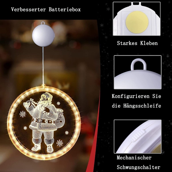 Jul Fönsterlampor Inomhus Nyhet Hängande 3D Lampor KLB