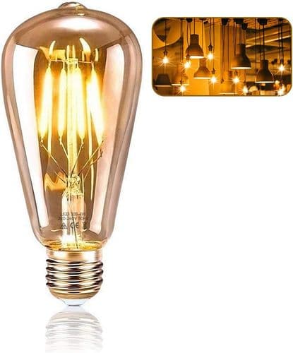 Retro lampe 4W LED vintage belysning, meget velegnet til retro