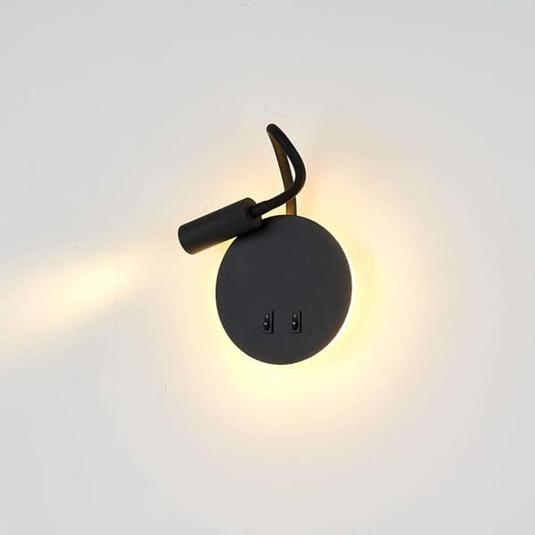 3W + 8W LED-sengelampe for lesing LED fleksibel svane KLB