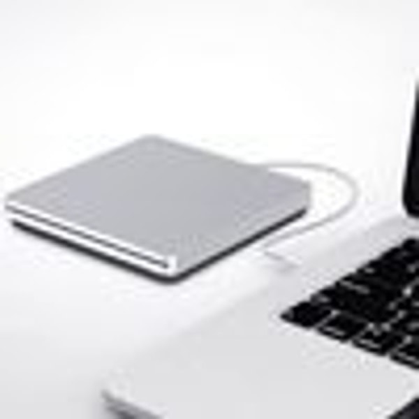 Ekstern DVD CD-stasjon USB Type C bærbar ekstern ultra tynn