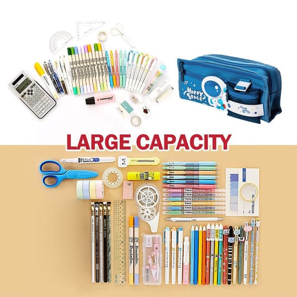 Pencil Case Stor Kapacitet Stor Opbevaringspose Form2 KLB