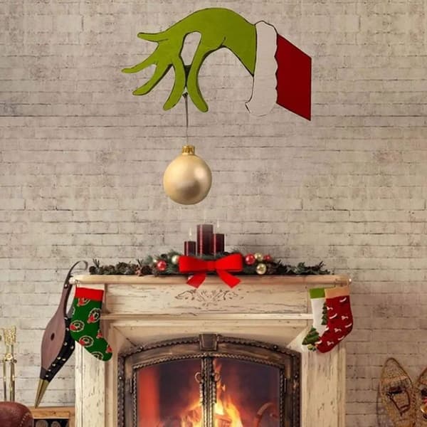 Juletyv Håndskåret Juletyv Grinch Hånddekorasjoner Tyv KLB