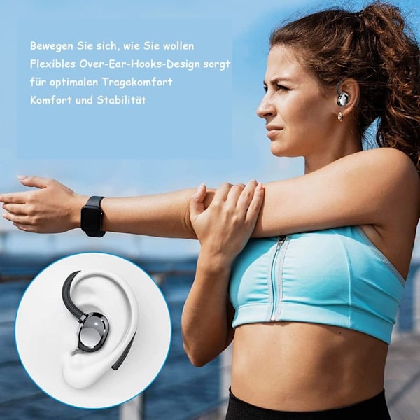Bluetooth-kuulokkeet urheiluun, korvakuulokkeet, langattomat kuulokkeet