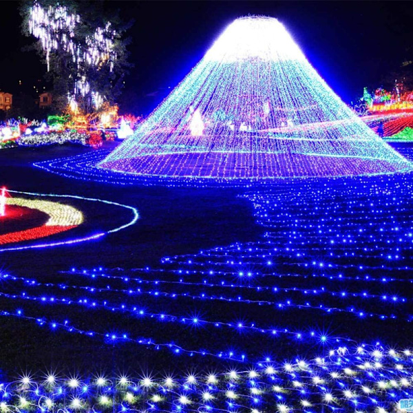 100M 1000 LED Jul LED-slingor Utomhus Fe Garland Bröllopsfest Fe Garland Ljus-Blå_100M_1000LEDS