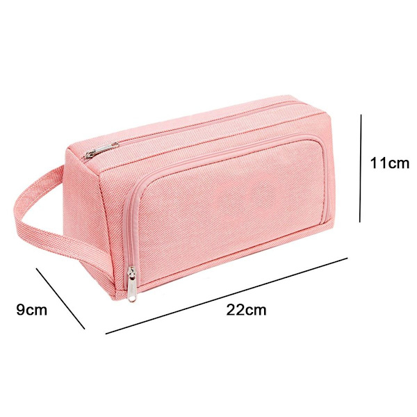 Pencil Case Stor Kapacitet Pencil Case Marker Pen Case Pink KLB