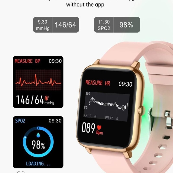 Smartwatch, smartwatch med blodtryck, blodsyremätning