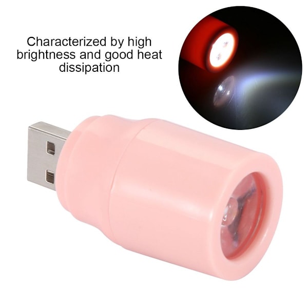 5V 1W långvarig plast mini USB LED-lampa för studier KLB