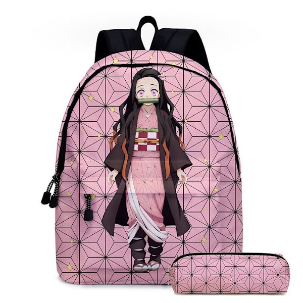 Skolebagg for elever, barneskolebagg, anime ryggsekk for jenter - D4 flybagg - spøkelse 22-16 tommers bagg