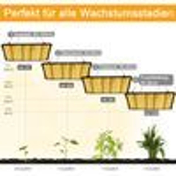 256 LED plantelampe sollys indendørs plantevækstlampe drivhus KLB