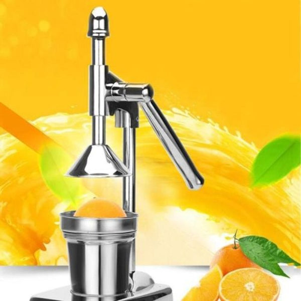 Manuell juicer, rustfritt stål fruktpresse
