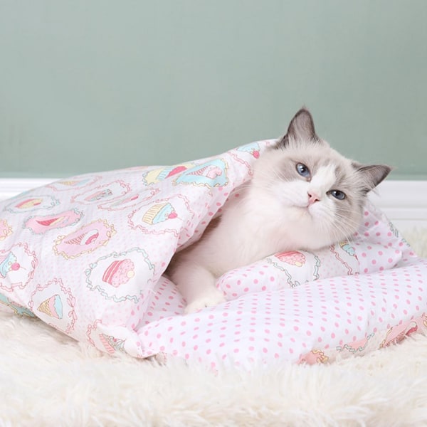 Kattesoveseng Vinter Varmt Kattenest Japansk Kattesovesæk Blød