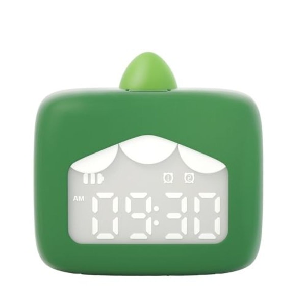 Tecknad Mini Smart Väckarklocka USB Uppladdningsbar Kids Bedside Funny Sleep Clock (Mi