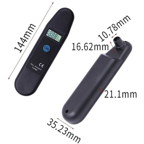 Digital tire pressure gauge, high-precision tire pressure monitoring