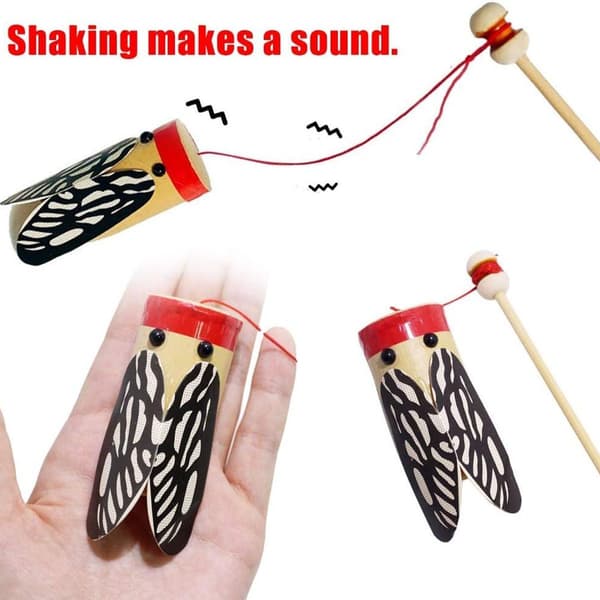 Treet pinne rister sicade, lydtransmisjon, DIY-eksperiment, utdanning KLB
