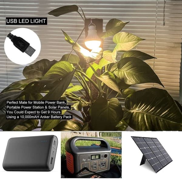 5W 5V USB-pære Campinglys Nødlys Specifikationer: Touch-dæmpning Linje 6