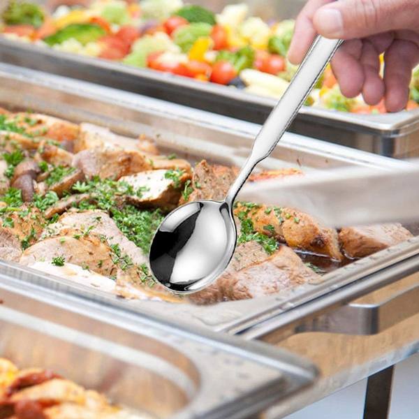 Piece Premium Rustfrit Stål Store Runde Suppeskeer