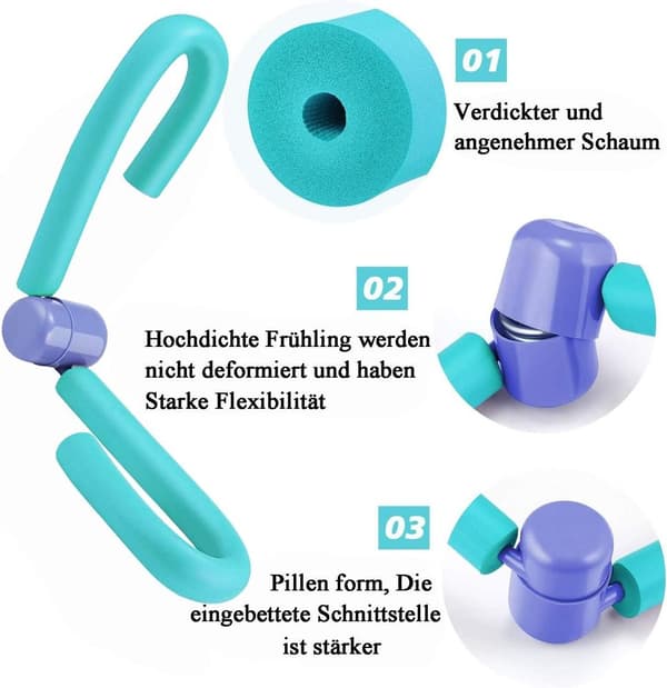 Lårtrainer, ben-trainer, lårformer, blå