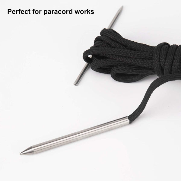 LUTER 9-osainen ruostumattomasta teräksestä valmistettu paracord-neula FID-sarja paracord-nauhoitukseen ja ompelemiseen