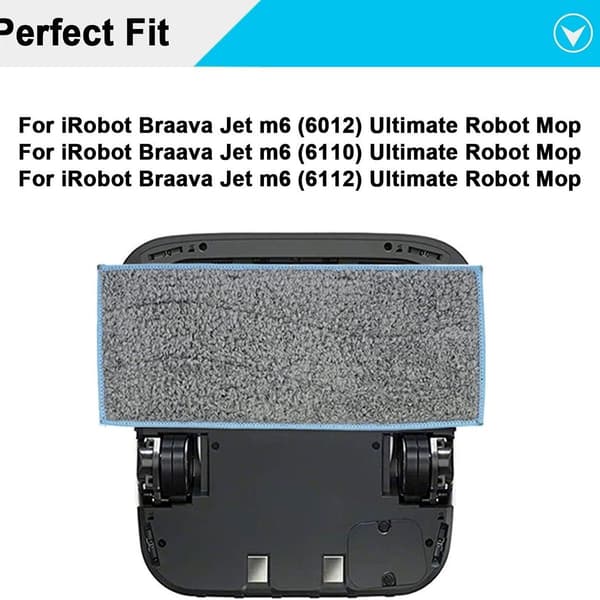 Tilbehør Erstatning Våte Mopping Pads Vaskbare Pads Pads for Braava Jet M6