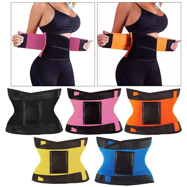Sharplace 5x Talje-træner Slimming Tummy Away Bælte, L