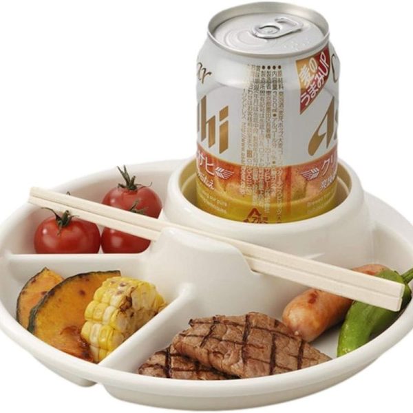Delad frukosttallrik, bärbar delad diet-tallrik,