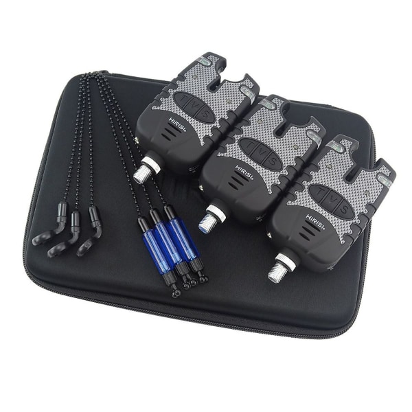 Tackle Fishing Bite Alarm ja LED Swinger Set Sininen LED-valo Kalastus