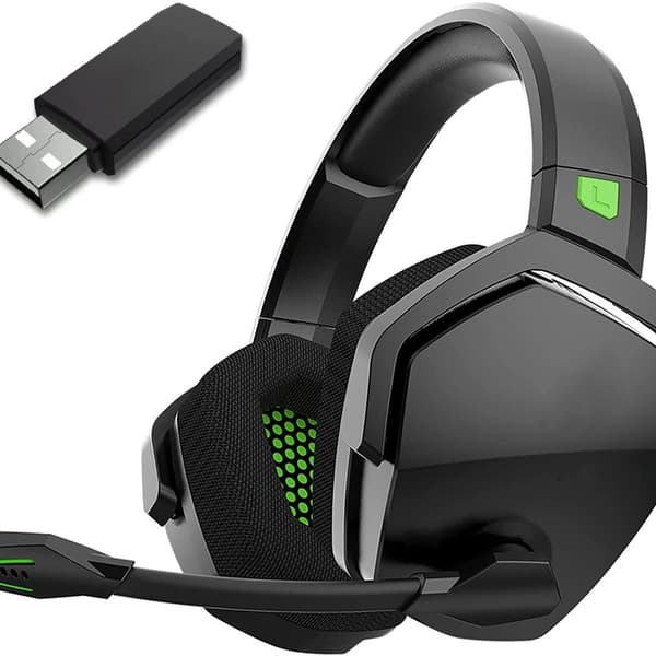 Trådløst Gaming Headset for PS5 PS4 PC Støydemping KLB