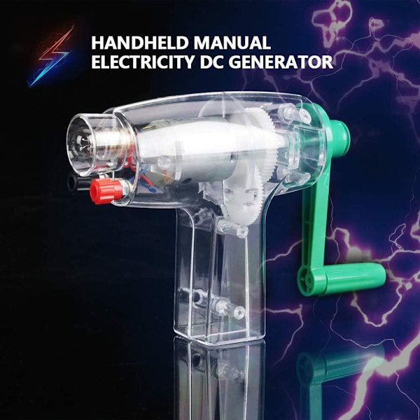 6,3V Hand Crank Power Generator - Mekanisk för undervisning i fysik i klassrummet