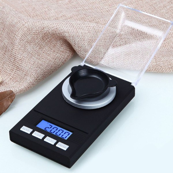 Digital milligramvåg 50 x 0,001 g med min LCD-display, digital KLB