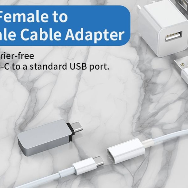 USB C-hona till USB-hane adapter (3-pack), Typ C till USB A