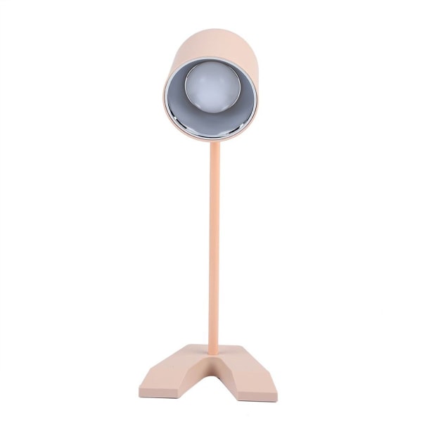 USB-oppladbar LED-bordlampe med øyebeskyttelse (rosa) KLB