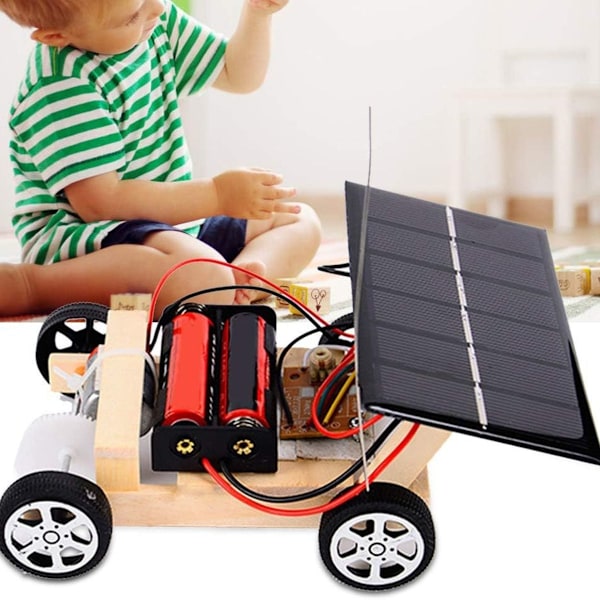 Modellbilsett, DIY-montert solcelledrevet RC-leketøy med elektrisk KLB