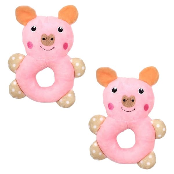 2-pack valp leksaker molar valp söt plysch tuggleksak Style3 KLB