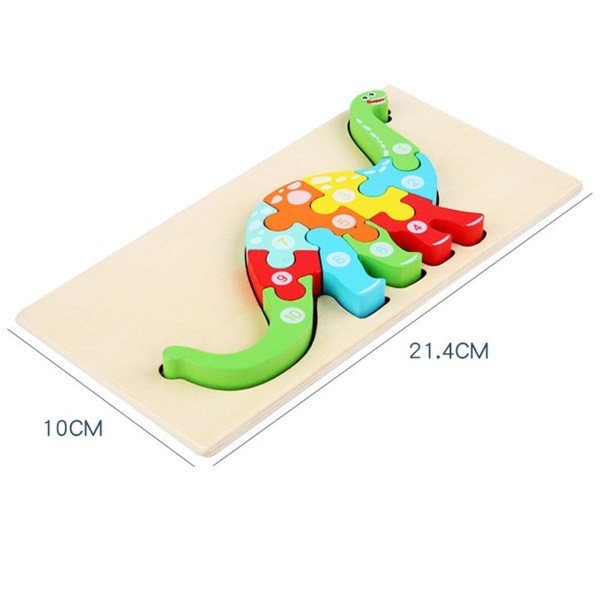 Wooden puzzle Montessori learning toys for children aged 3 and up, pack of 4 KLB