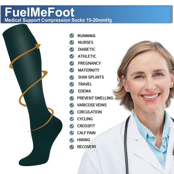 Pack Copper Compression Socks - Kompressiosukat miehille ja naisille KLB