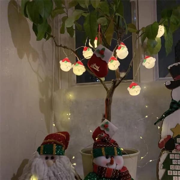LED julelys jule snøbjørn fe lys hjem KLB