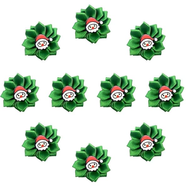 Julehundehårbøjler Elastiske Buede Bøjler Blomstrende Blomster 10 stk