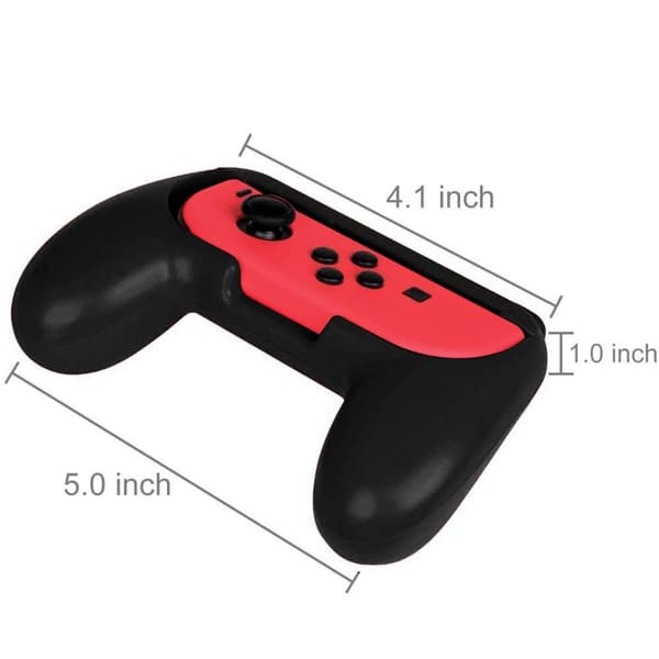 Pakke med 2 til Switch Grip med lille greb ergonomisk sort KLB