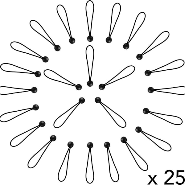 25x bungee-snöre för paviljong, presenning, cykel, camping.