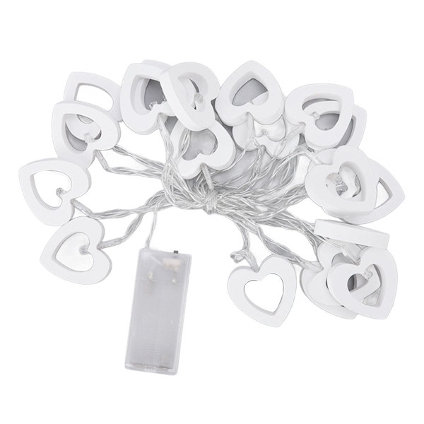 LED-ljusslinga, hjärtformade ljusslingor, batteridriven KLB