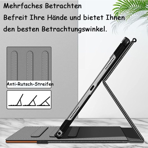 Samsung Tab A8 Etui 2022, Premium Pu Læder Business Stand Folio Cover,