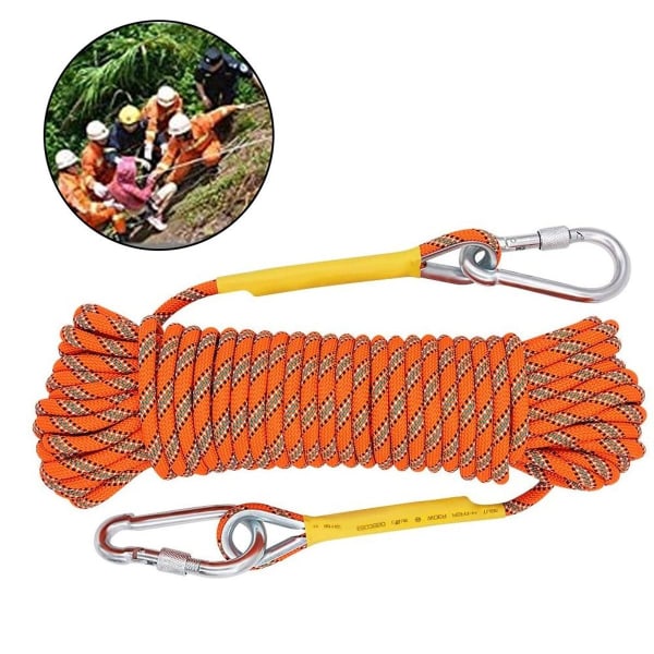 10 mm climbing rope safety rope for work at heights, rescue, hiking, 10m KLB