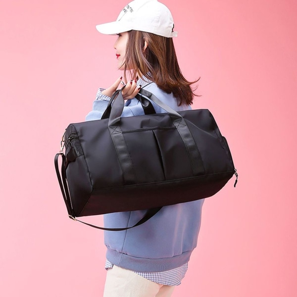 Damesportbag, reisebag, gymbag, damesportbag med skorom og
