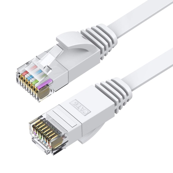 Cat6 Ethernet, Cat-6 Flat RJ45 Dator Internet LAN 15M