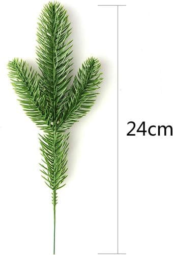 Kunstige Gran Grene Julepynt Indendørs Gran Grene Grønne Grene