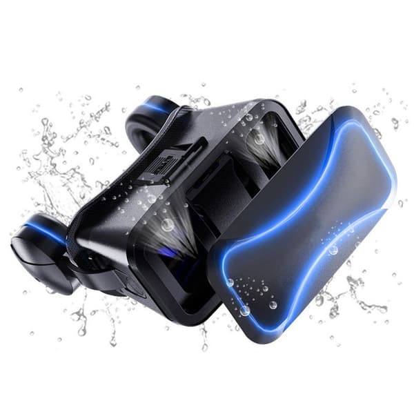 VR-headset kompatibel med - Universal virtual reality-briller Svart